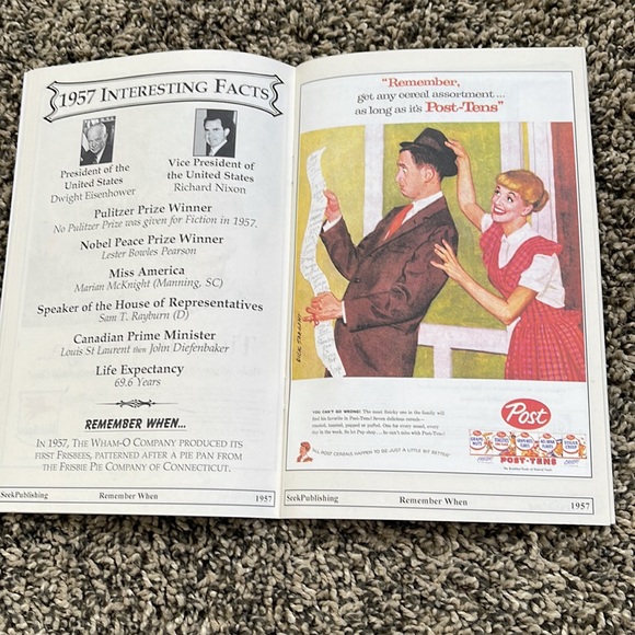 Remember 1957 Birthday booklet Remember When A nostalgic look back in time - Picture 11 of 17